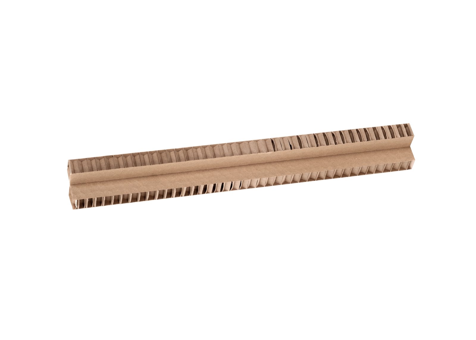 Stepped honeycomb cardboard profile